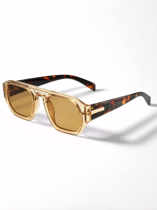Amber Tortoise Square Sunglasses