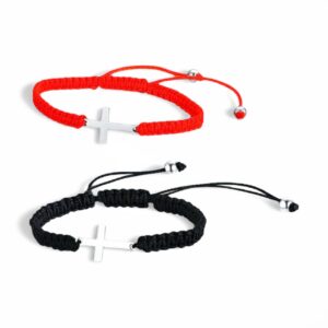 Faith Cross Cord Bracelet – Adjustable